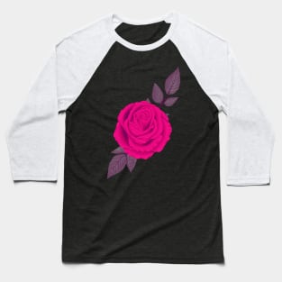 Rose Colored - Magenta and Blue Colored Palette Baseball T-Shirt